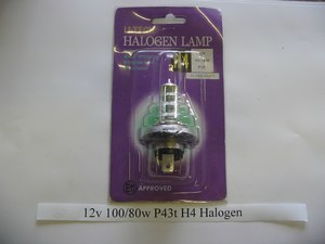 Headlight bulb P43t H4 12v 100/80w halogen